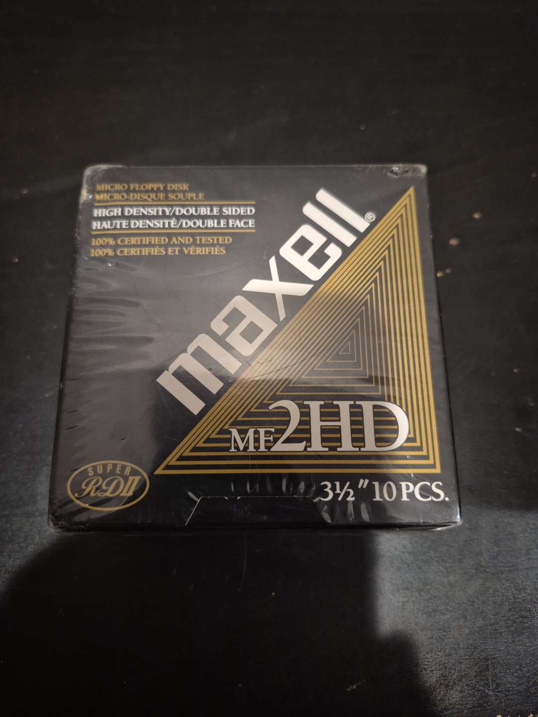 Maxwell MF2HD High Density Disk 3.5” Floppy IBM Formatted, 10 Pieces NEW SEALED