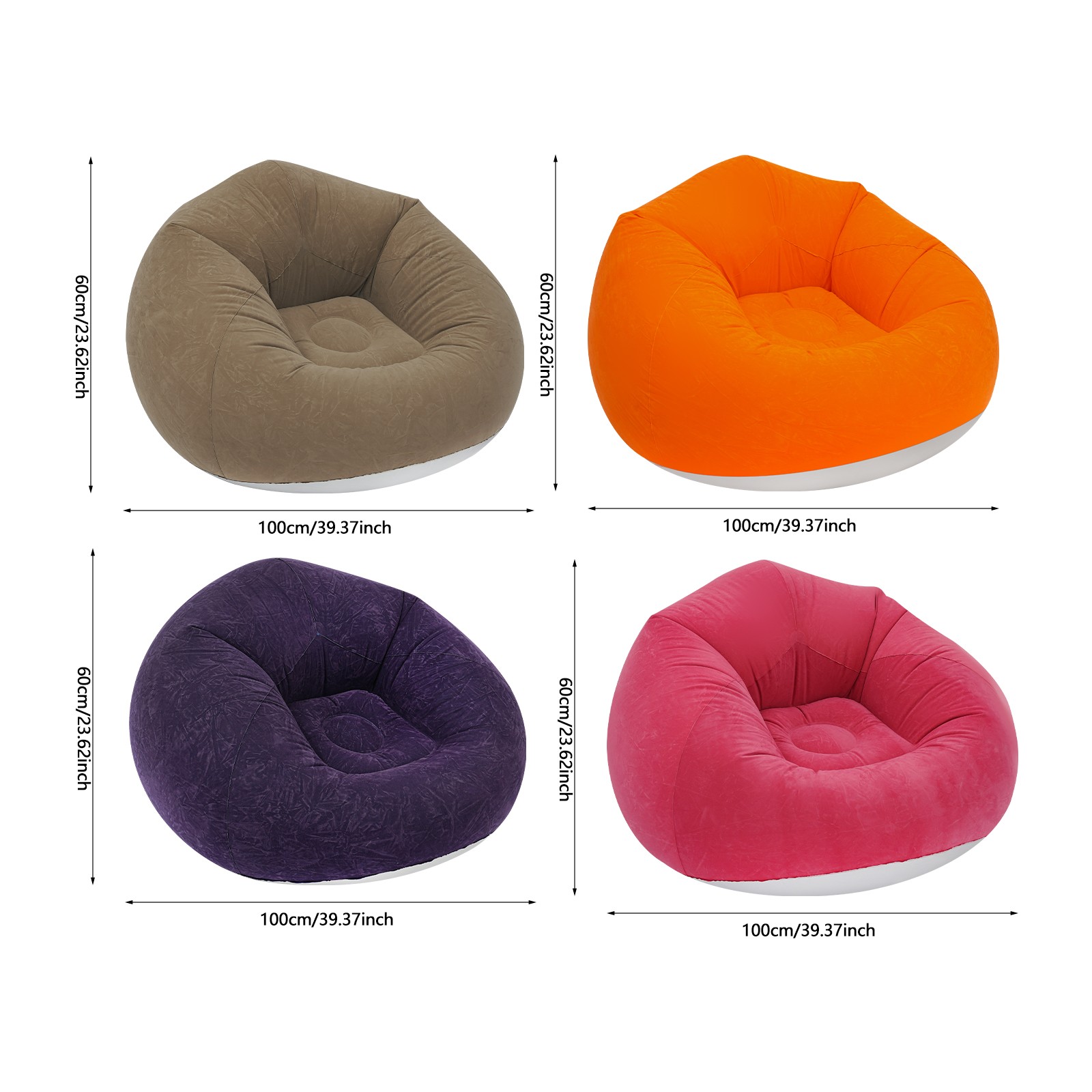 9-piece Inflatable Sofa Set With 2 Foot Pumps For Living Rooms ,camping