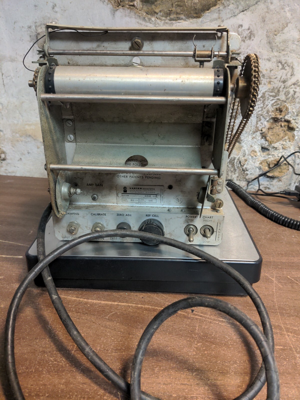For Parts Repair VINTAGE Varian Associates G-11A Graphic Chart Recorder SK22176