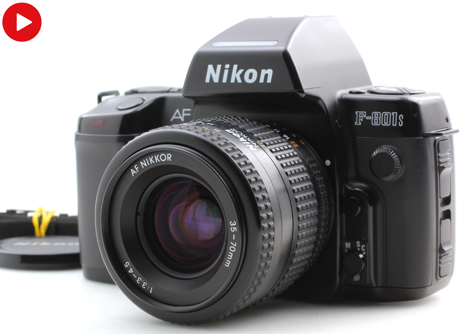 [Near MINT] Nikon F-801s Film Camera AF 35-70mm F3.3-4.5 Lens From JAPAN