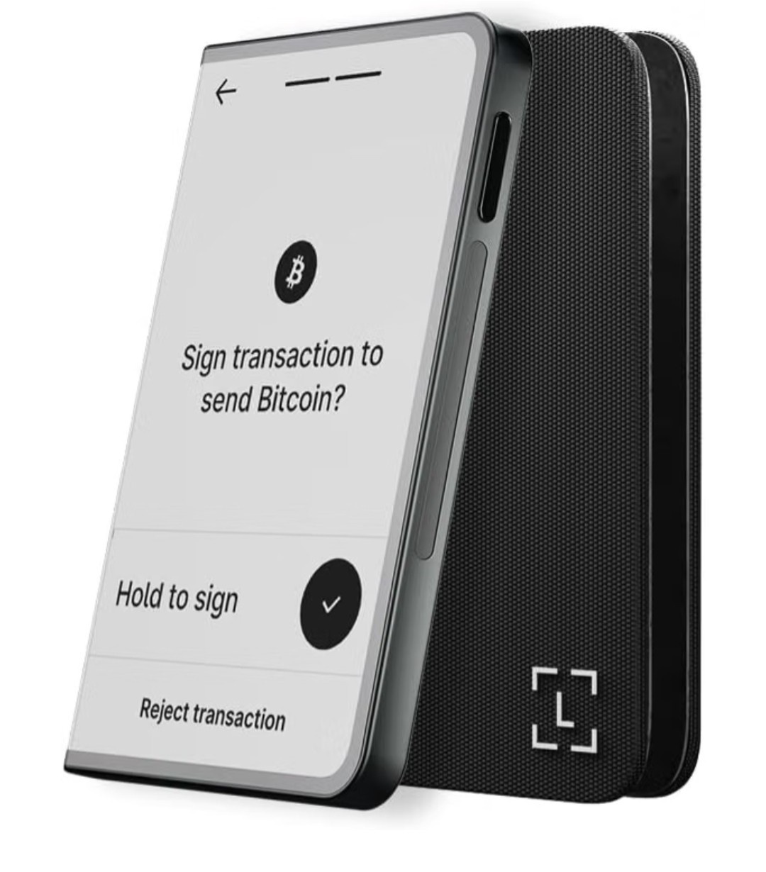 Ledger - Stax Crypto Hardware Wallet with Folio - Curved E Ink Touch Screen