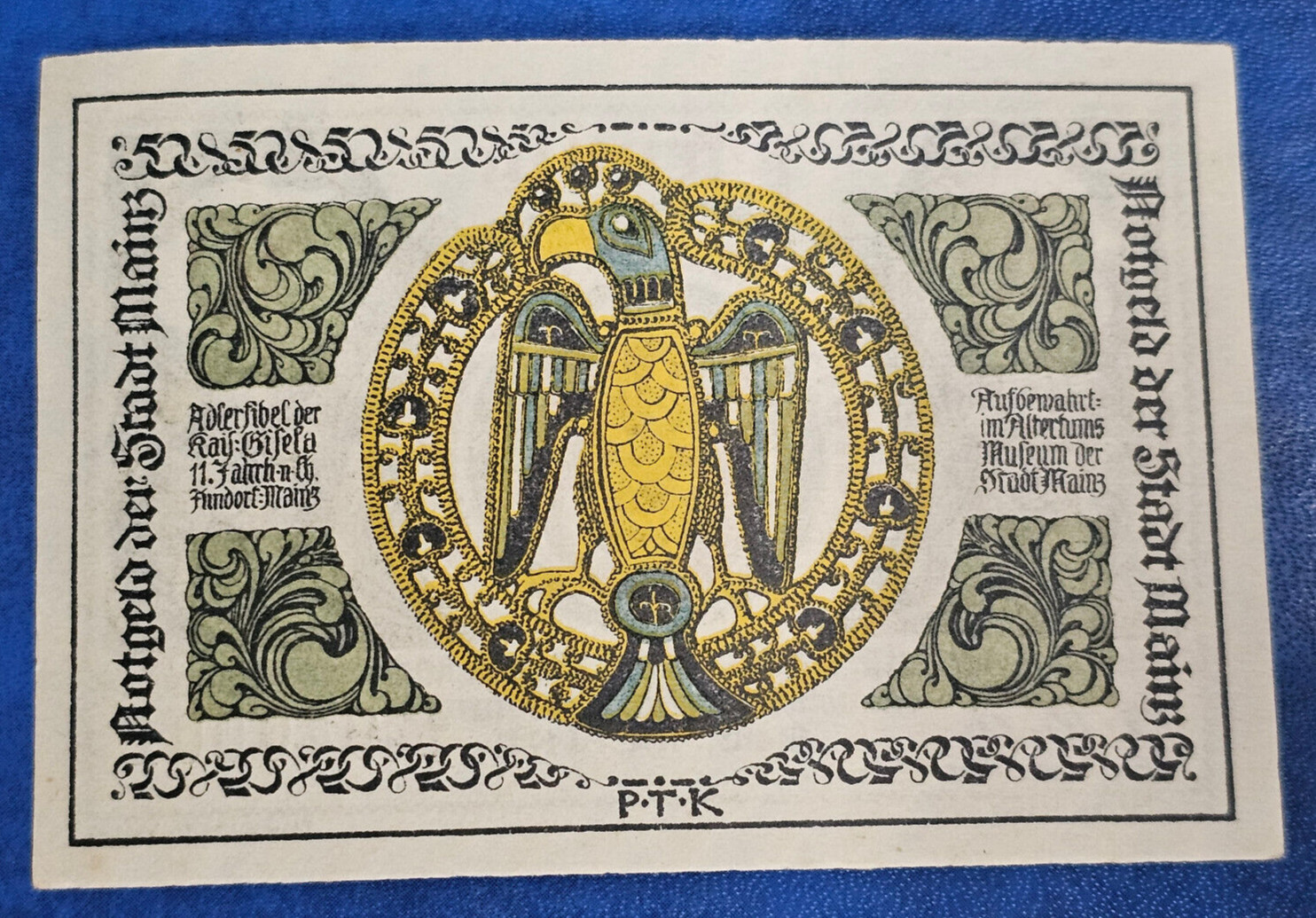 MAINZ NOTGELD 50 PFENNIG 1921 EMERGENCY MONEY GERMANY BANKNOTE [🇩🇪34876]