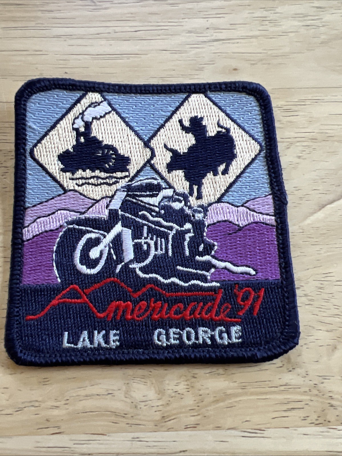 1991 Lake George New York Americade Patch Motorcycle Rally Nos