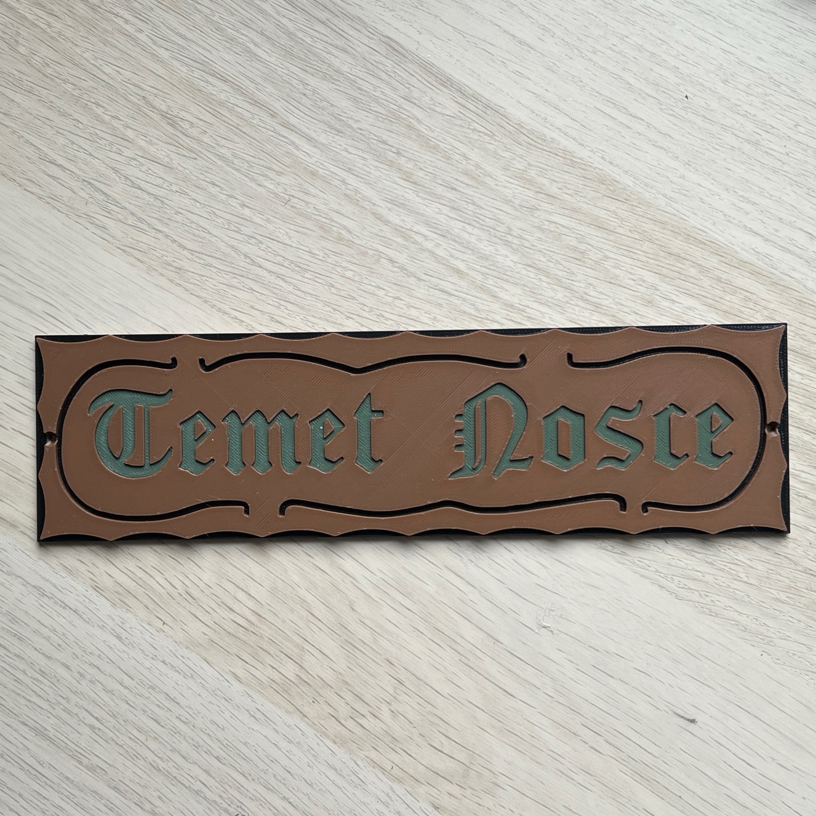 The Matrix Know Thyself 'Temet Nosce' Replica Sign Prop 3D Printed