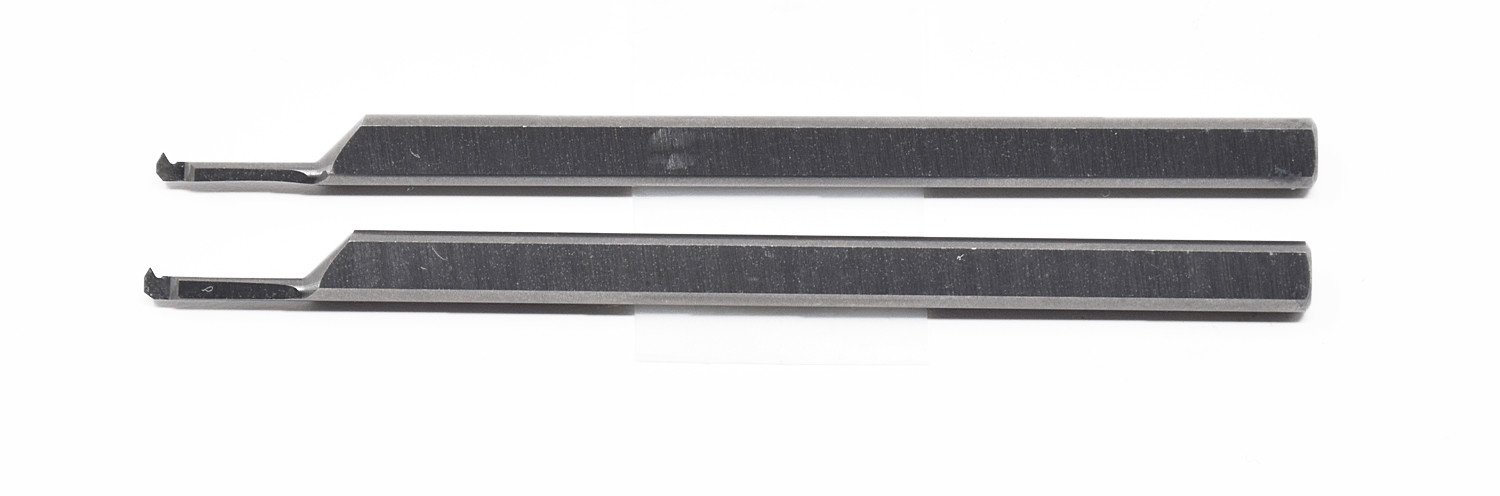 (2) Solid Carbide Custom 60° Incl. Micro Thread Tool 1/8" Shank / Max .230 Depth