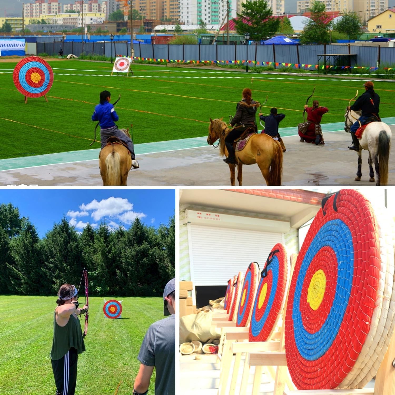 Handmade Straw Archery Target 20"