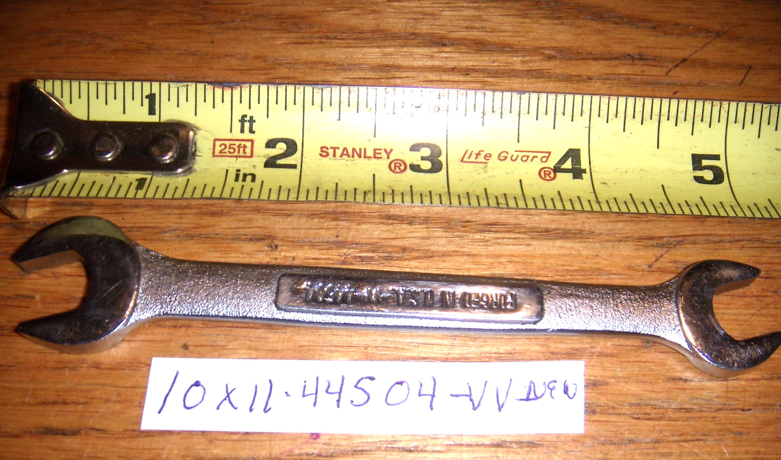 VTG. CRAFTSMAN OPEN END 10 X 11  MM # 44504 -VV- USA FREE SHIPPING