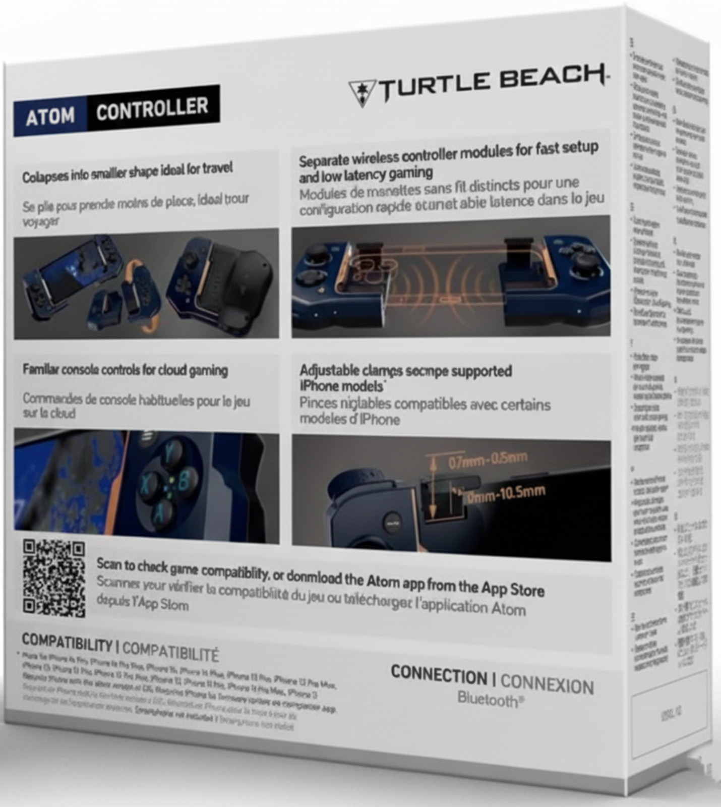Turtle Beach Atom Mobile Gaming Controller Bluetooth iPhone Cloud – Cobalt Blue