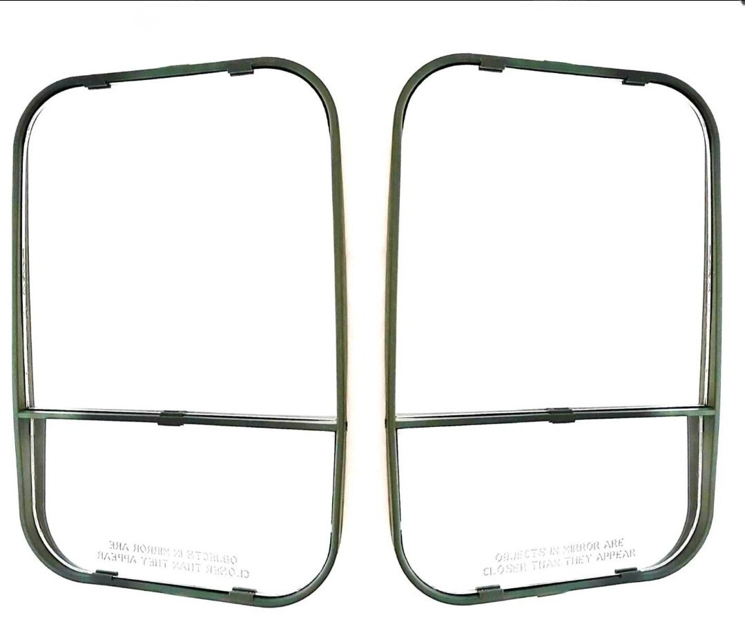 HMMWV M998 H1 LH / RH Mirror Set 2540-01-314-1189 12342129 12342130 GREEN