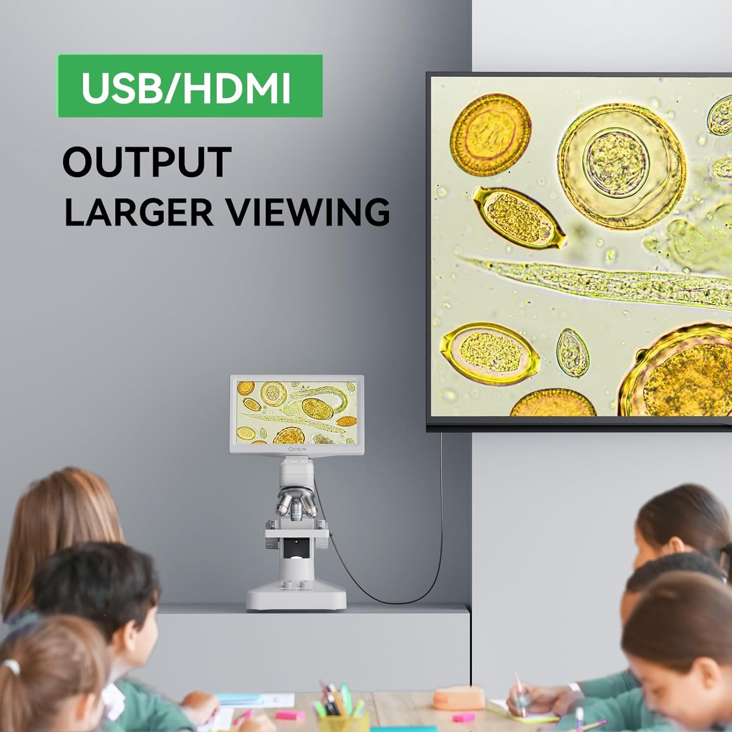 Microscope for Adults Kids Students 40X-2000X Biological Microscope By Temery