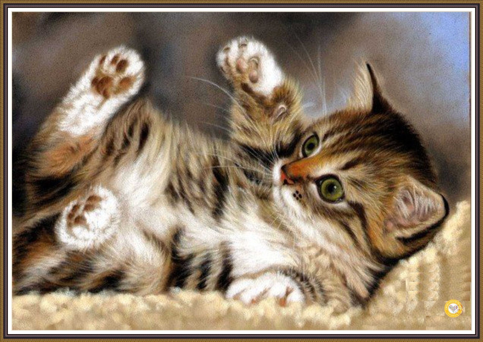 Day-Dreamer kitten 79 - Chart Counted Cross Stitch Pattern Needlework