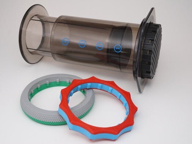 Aeropress Filter Cap Unlock Tool, Unlock Grip Ring, Filter Wrench | 3D Printed