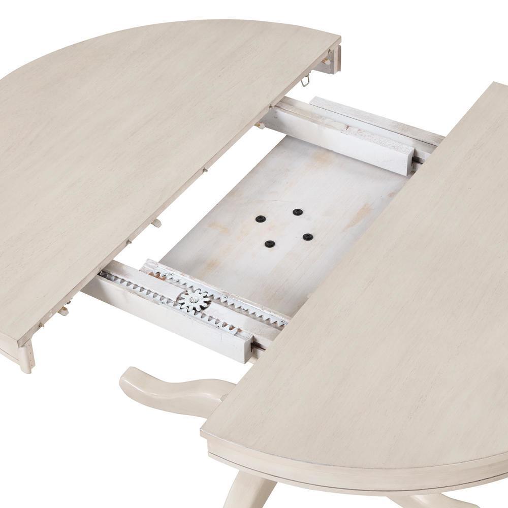 Sturdy and Durable 5 Piece Kitchen Table Set Round Table and 4 Kitchen Chairs
