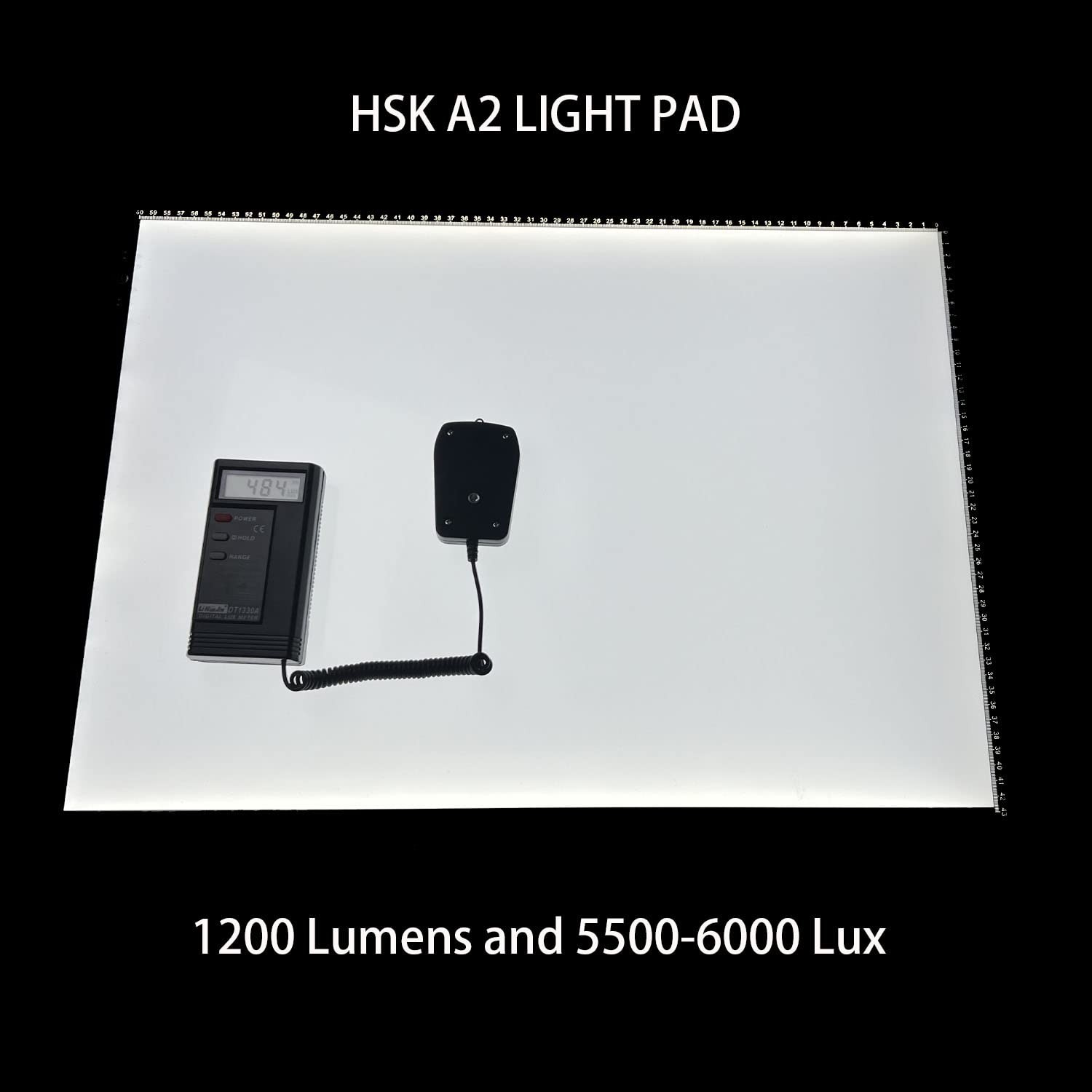 HSK A2 LED Artist tracing Light Box Copy Table, Adjustable 05 - A2, BLACK