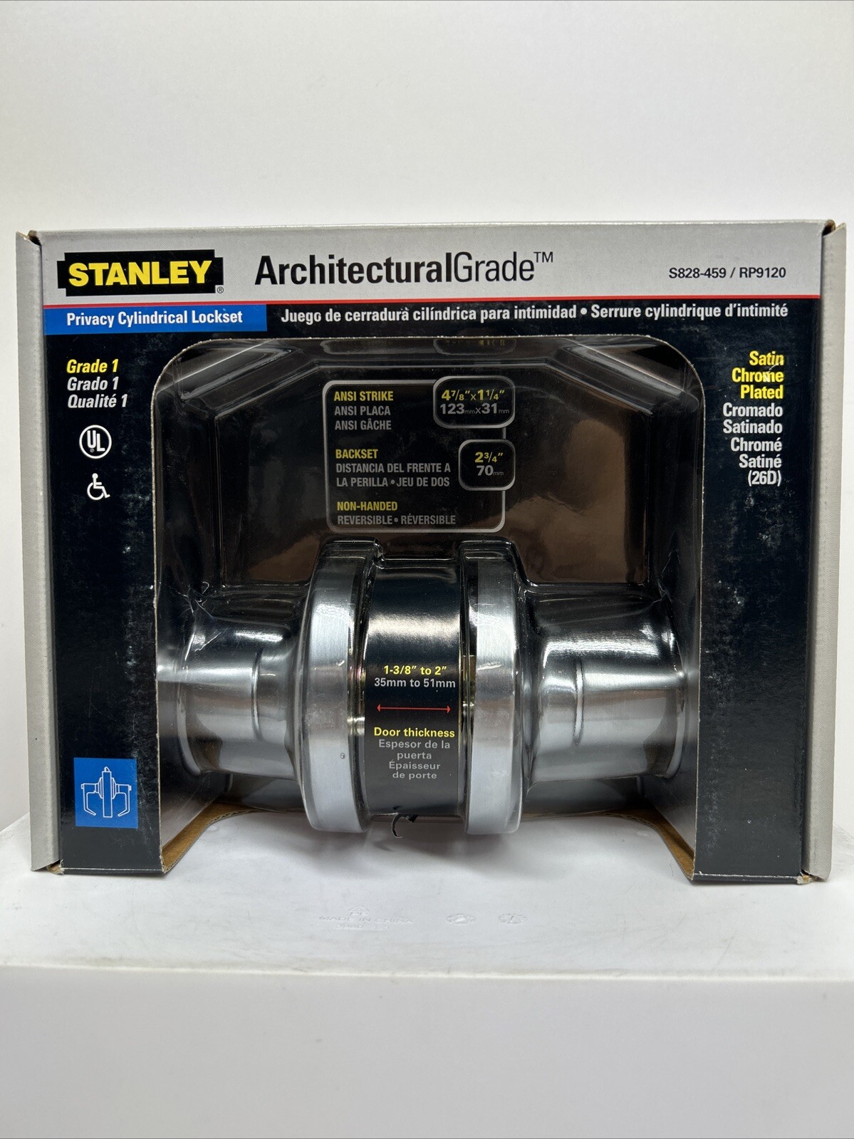Stanley Architectural Grade Privacy Cylindrical Lock set RP9120