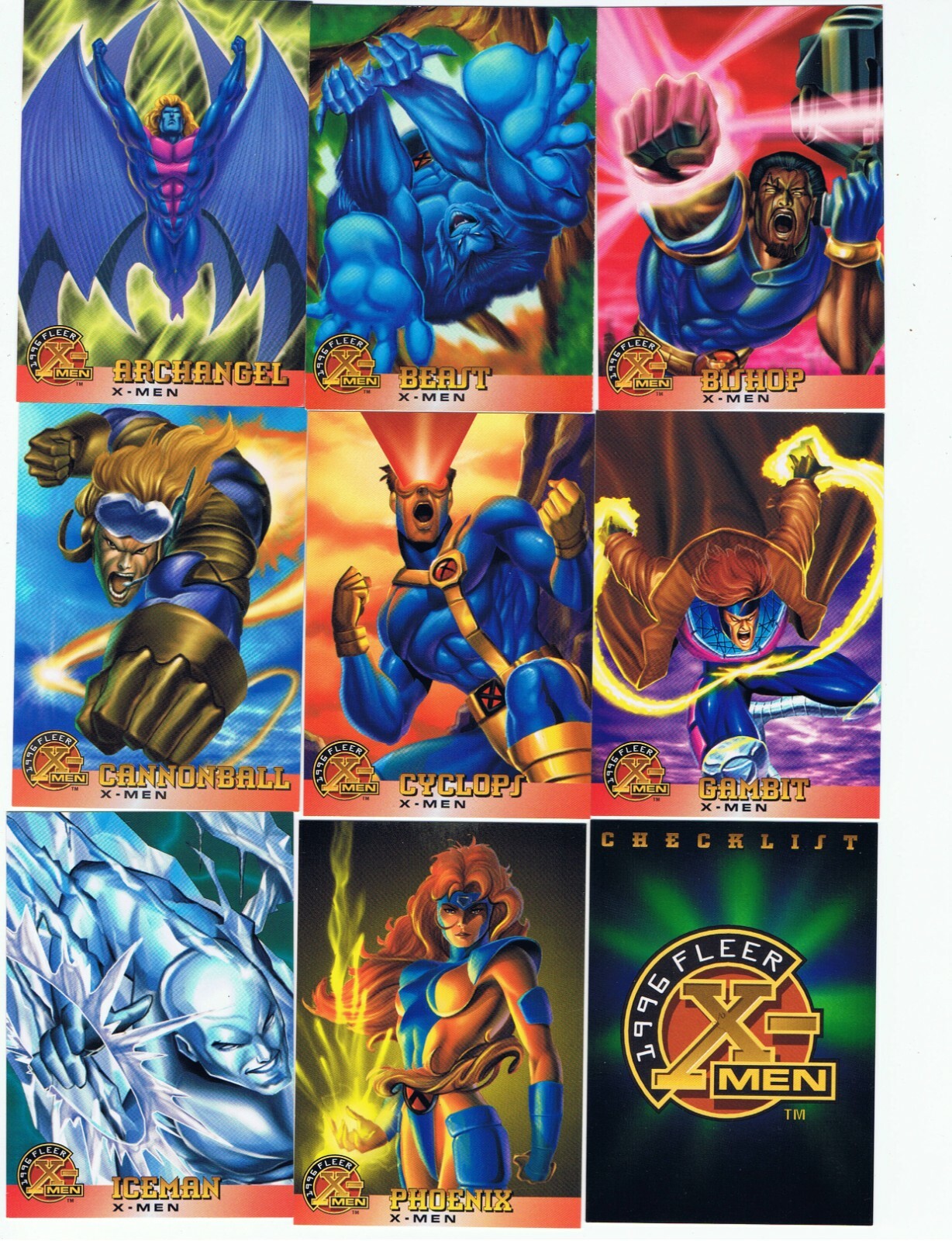 1996 Fleer X-men (Walmart) Single cards.$1.00 each + Discounts (Not Ultra)