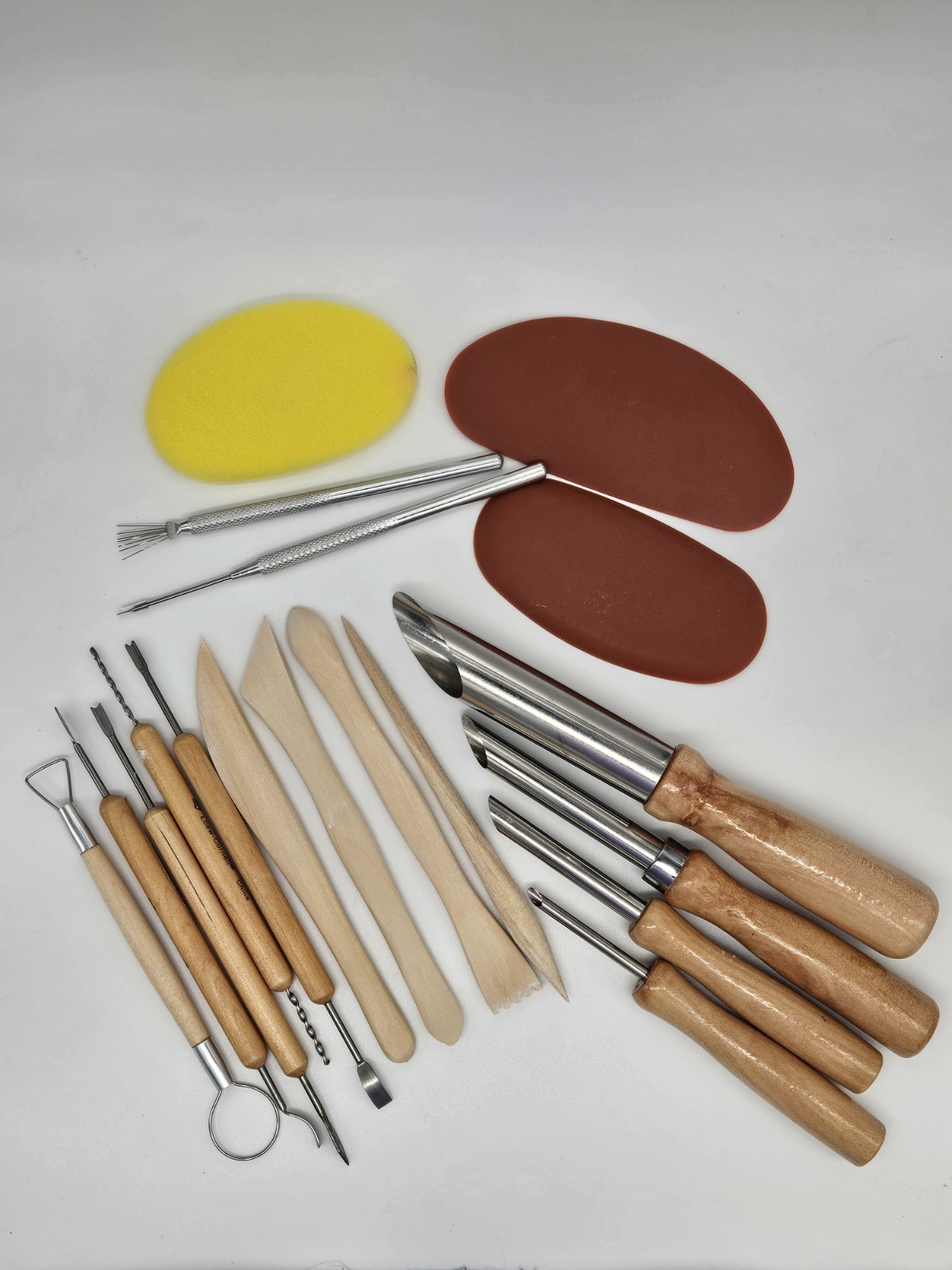 Professional Pottery & Clay Sculpting Shaping Tool Kit Lot 18pcs.