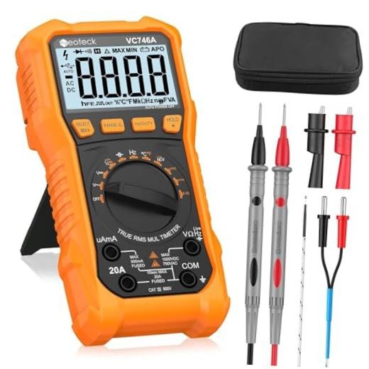 6000 Counts Digital Multimeter 750V AC 1000V DC with AC/DC Current