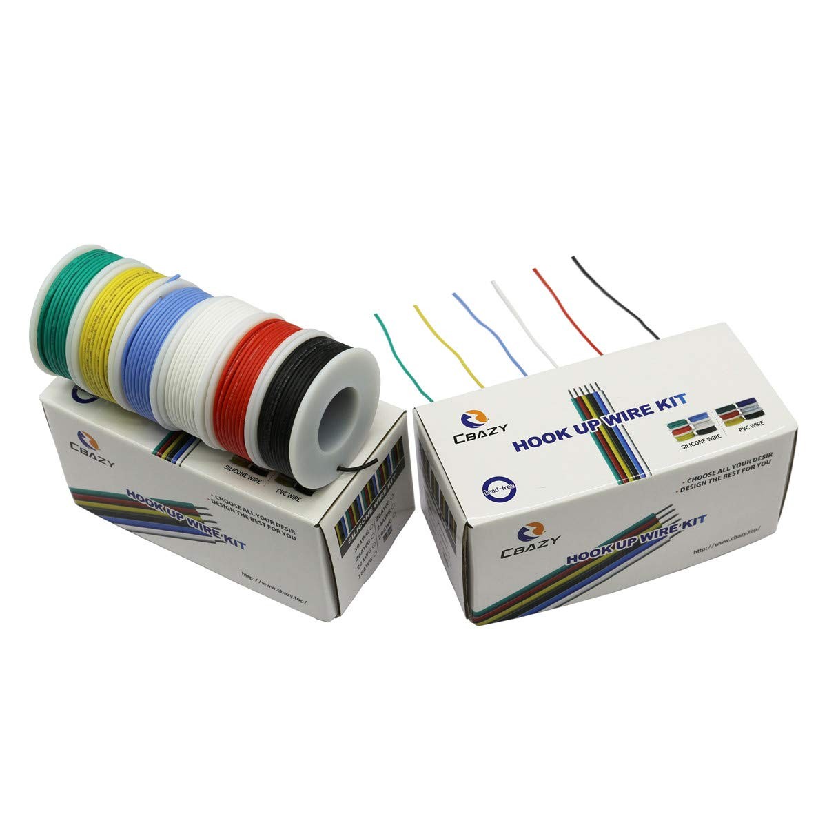 Hook Up Wire Kit stranded Wire Kit 20 Gauge Flexible Silicone Rubber Electric