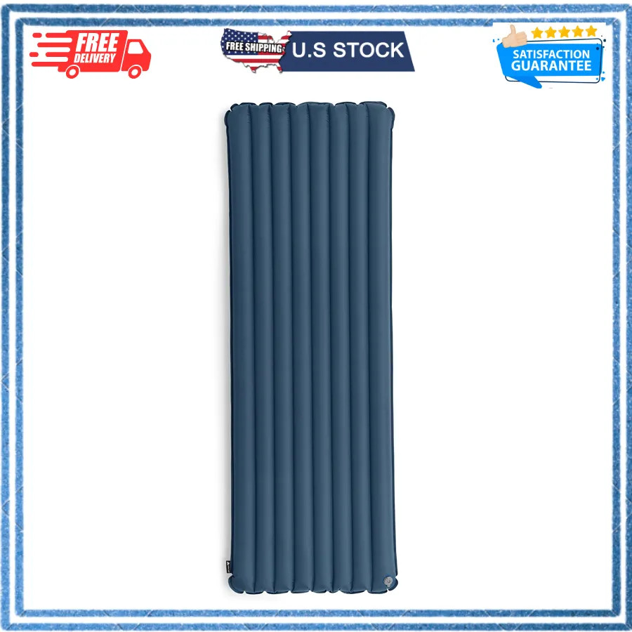 Ozark Trail Adult Inflatable Sleeping Pad 78 x 25 x 3.5 Inch Camping Mat Blue