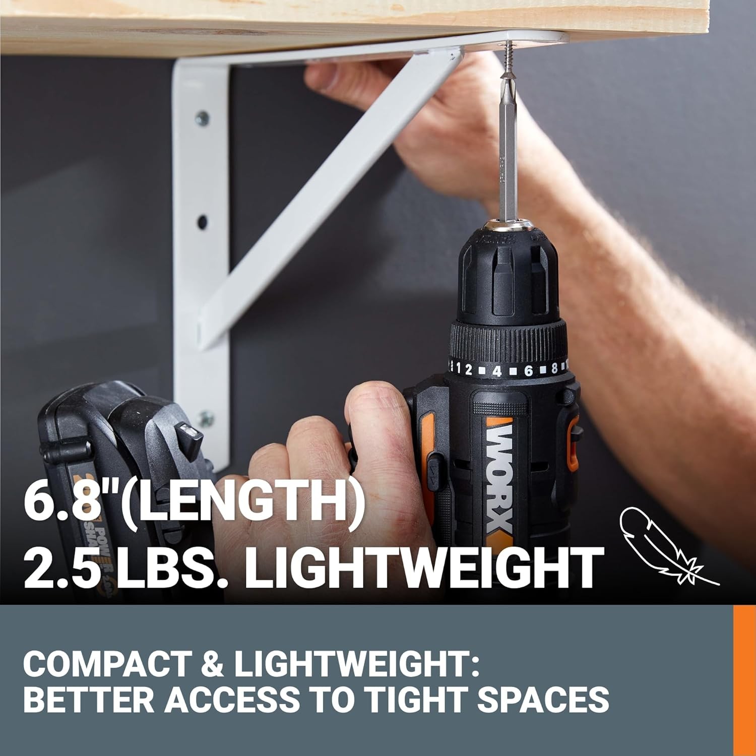 84pc 20V Cordless Drill Driver Variable 2-Speed, 265 In-Lbs Torque, Lightweight