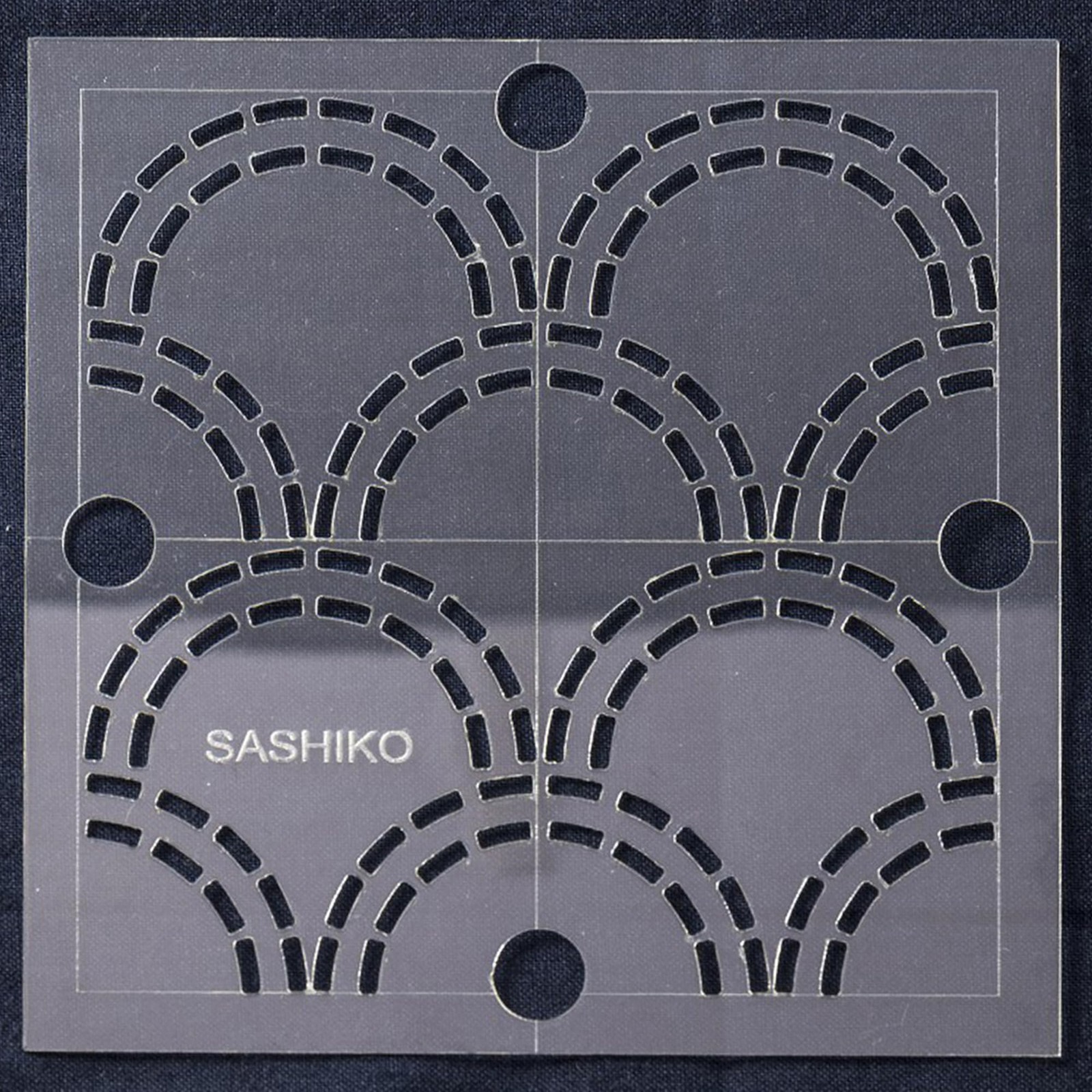 4 Sashiko Template Seigaiha Waves Quilting Patchwork Applique Transparent