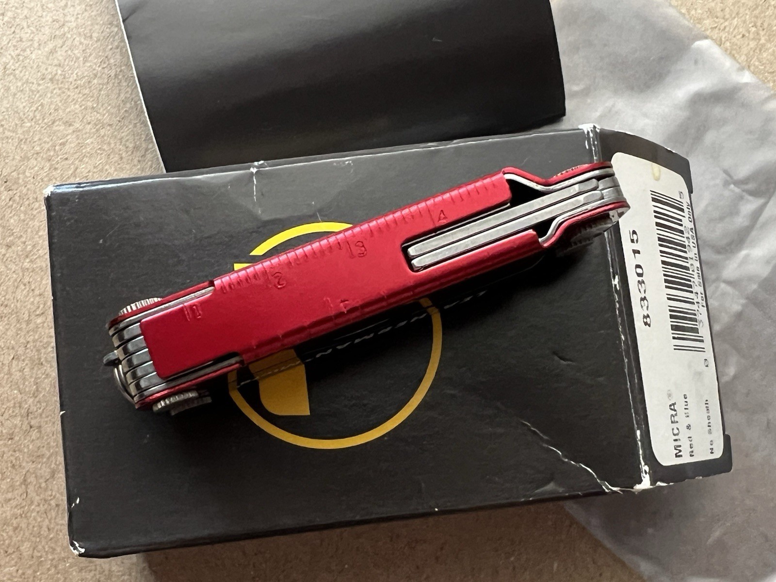 LEATHERMAN Micra - Red & Blue, Mint in Box, Rare.
