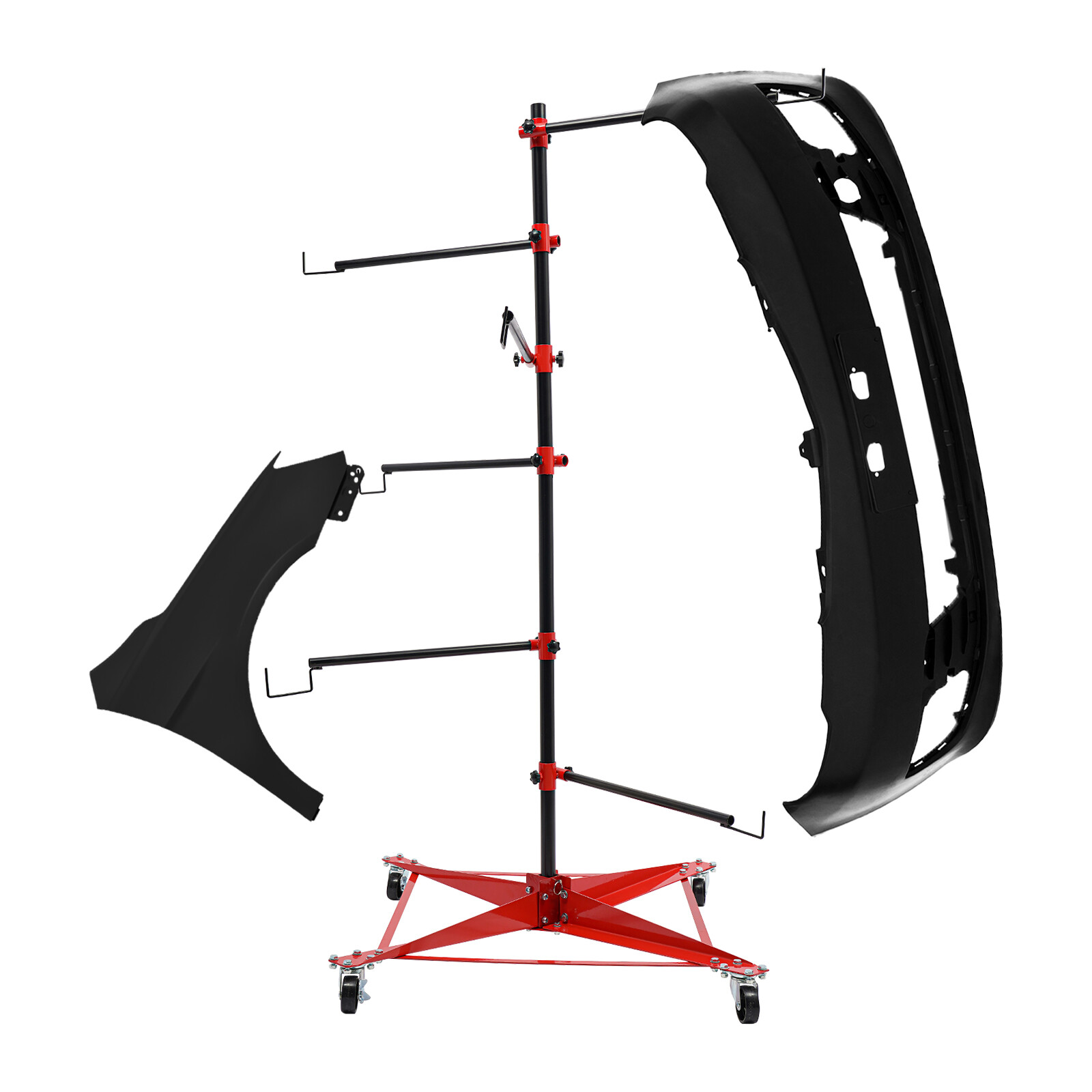 Auto Body Door Fender Center Post Hang Paint Stand Adjustable Panel Tree Holder