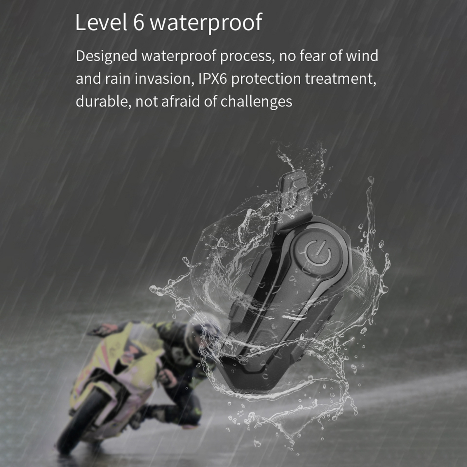 Motorcycle with Headset Waterproof Universal V2K9