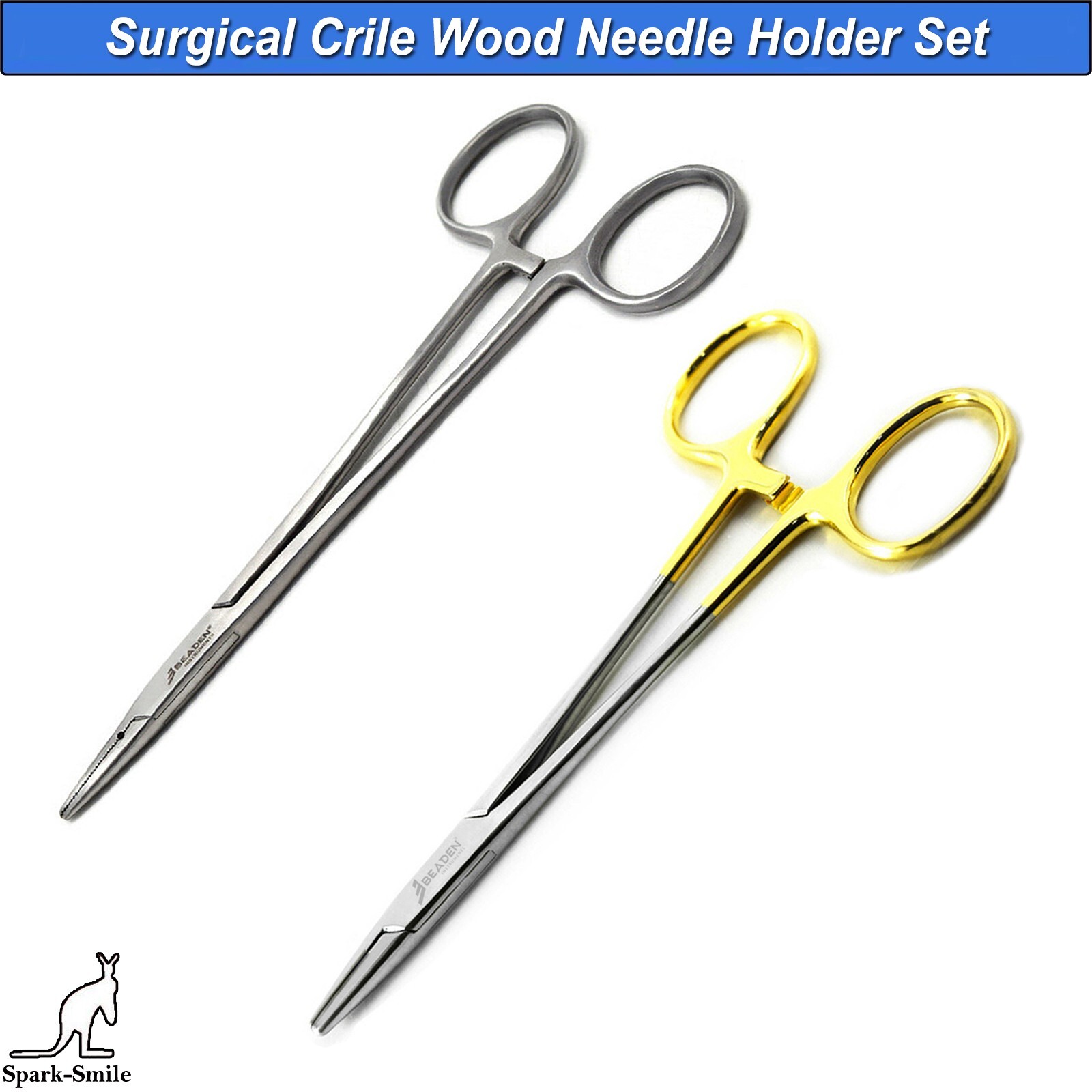 Surgical Crile Wood Needle Holder Dental Clamp Forceps Suturing Orthodontic Tool