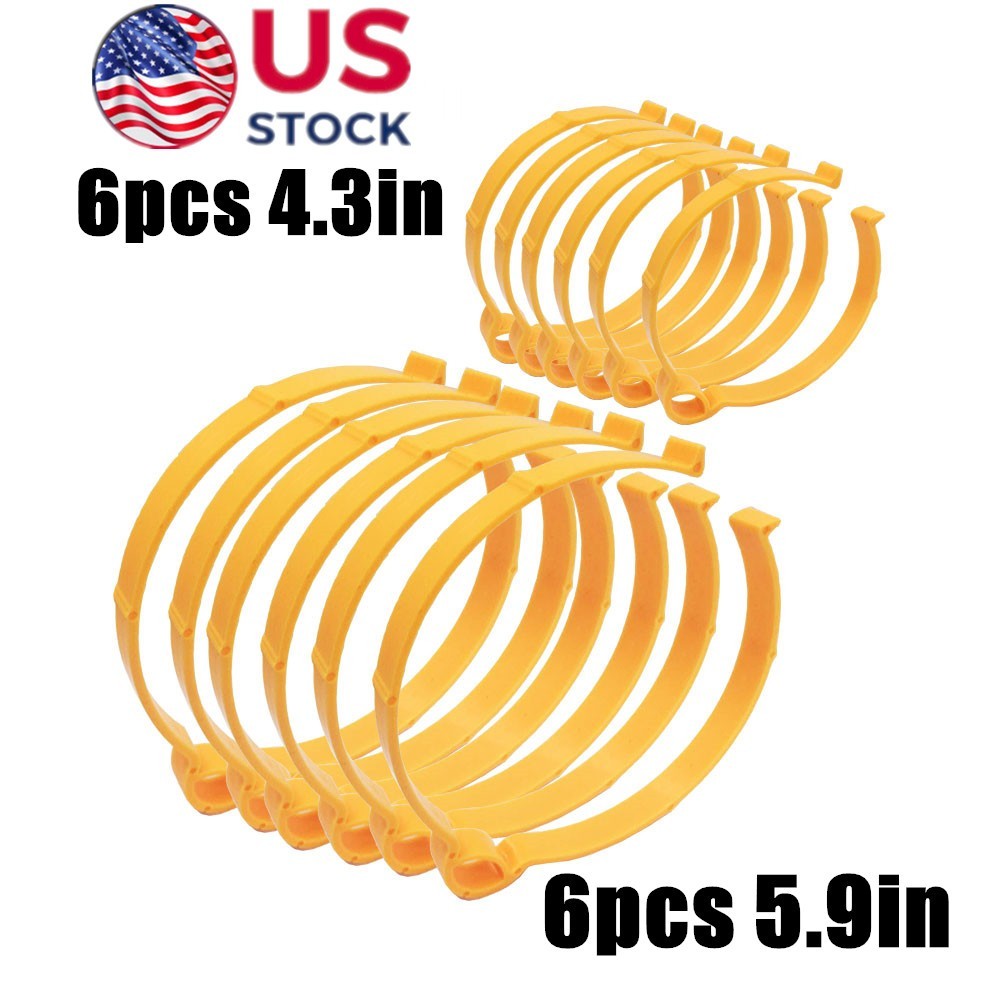 12pcs/Pack Sooper Clip Material Roll Clips Film Coil Hoop Ring Vinyl Roll Holder