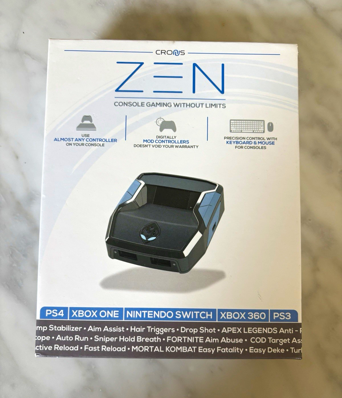 Cronus Zen Controller Adapter w/ LED Display Wired USB for PS4/Xbox One/Switch