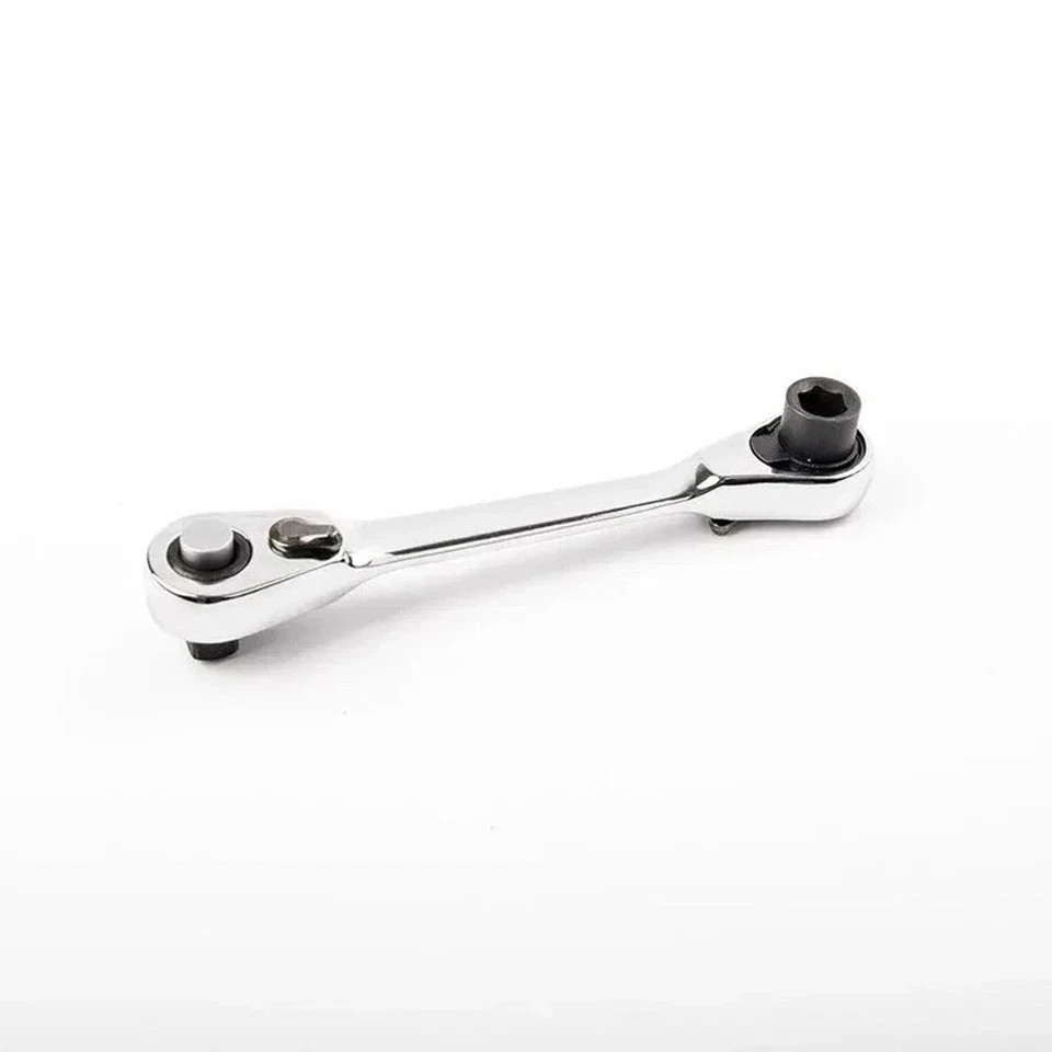 1/4" Mini Double-Ended Quick Socket Ratchet Wrench Rod Screwdriver Bit Tools