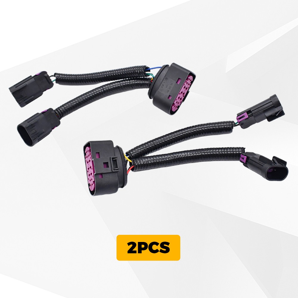 2X For 2009-18 Dodge Ram Conversion Harness Quad Housing To Projector Headlight