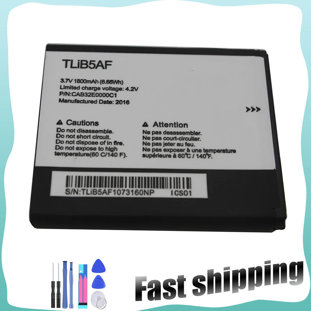 New Alcatel LINKZONE MW41TM TLiB5AF Mobile Hotspot Battery Replacement 1800mAh