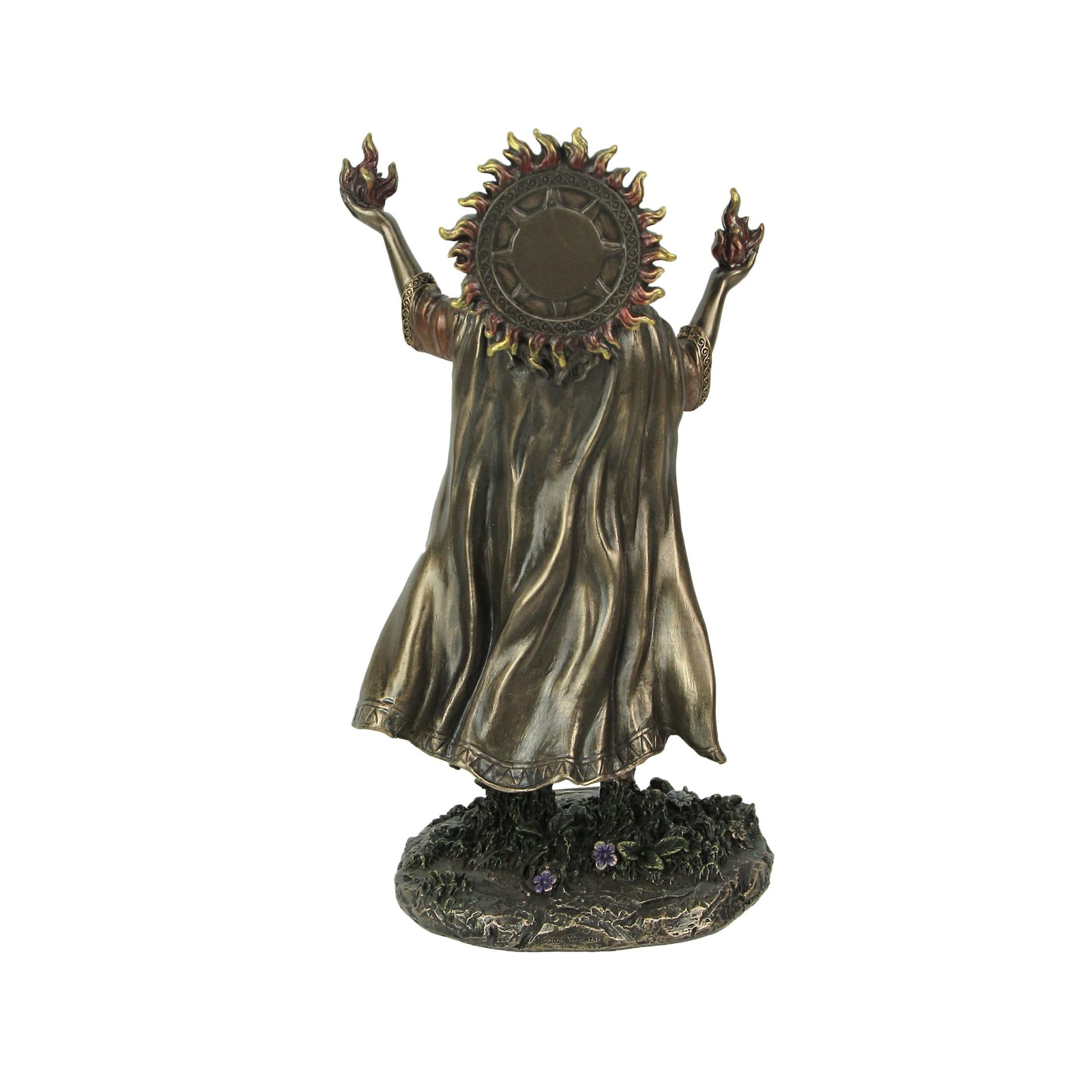 Veronese Design 9 1/4 Inch Belenus Celtic Sun God Cold Cast Resin Antique Bro...