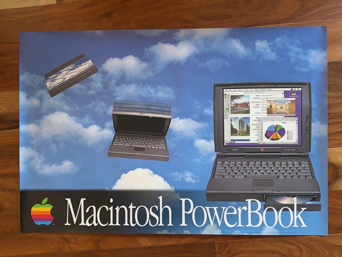 Apple Mac Powerbook 1400 Poster 24 x 36 NOT A REPRINT Vintage