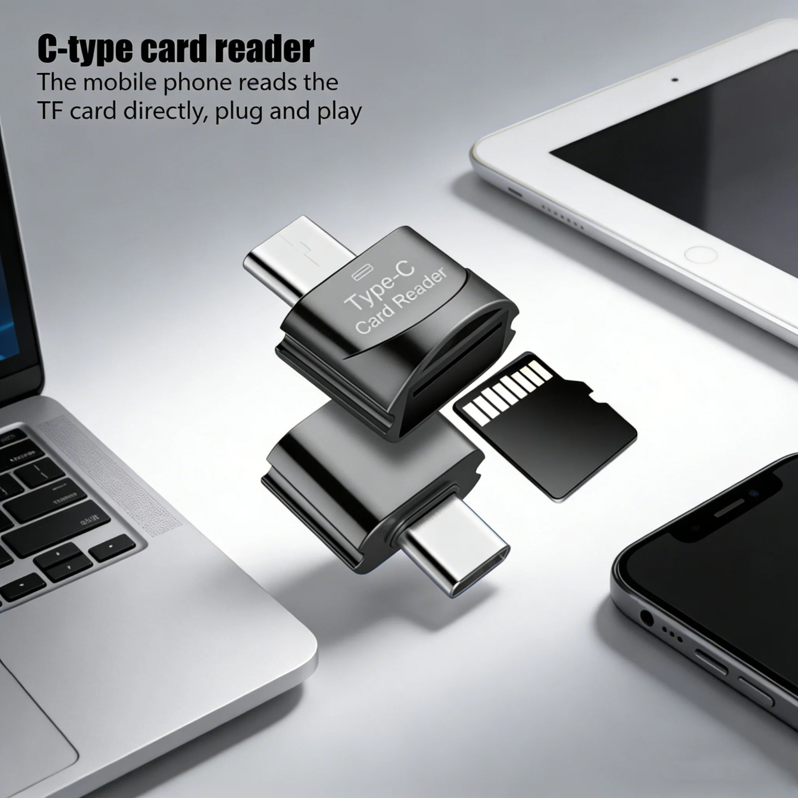 USB-C To Micro SD Memory Card Reader TF Adapter Type C For Android Phone OTG