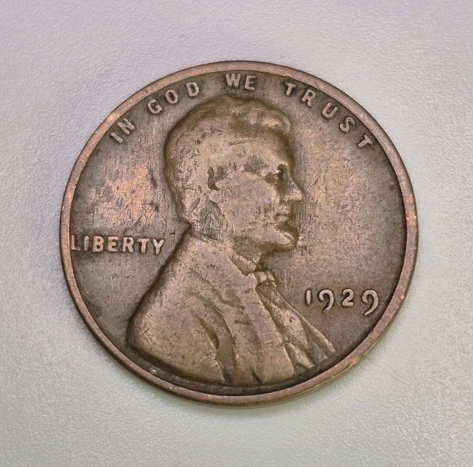 1929 P Lincoln Wheat Cent BN VG / VF VGC
