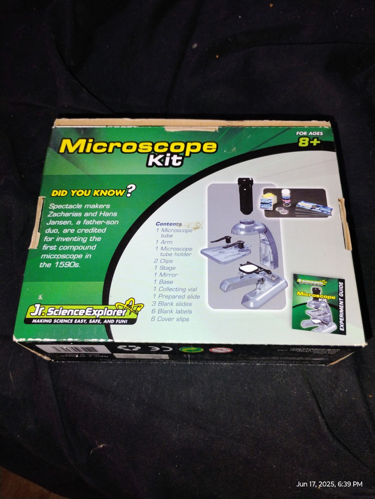 JR SCIENCE EXPLORER MICROSCOPE KIT WOWTOYZ NEW IN BOX AGE 8+