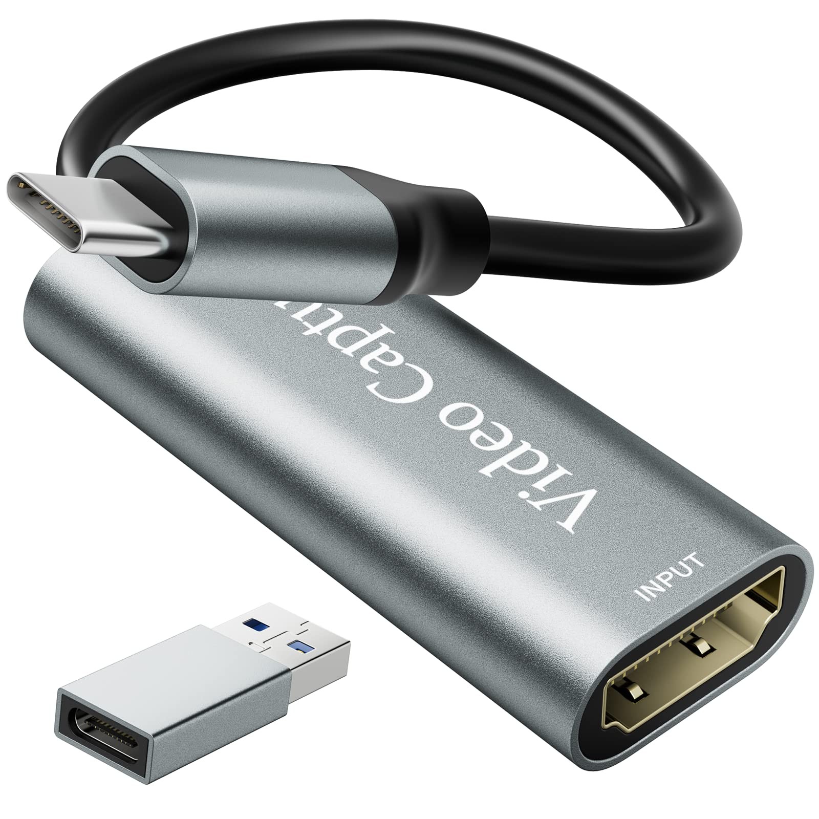 Video Capture Card, USB3.0 HDMI to USB C Capture Card, 4K 1080P 60FPS, Video ...