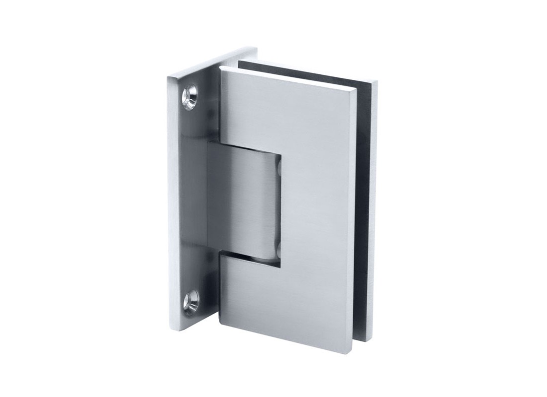 Glendale Series Wall Mount Hinge - Full Back Plate - Polished Nickel