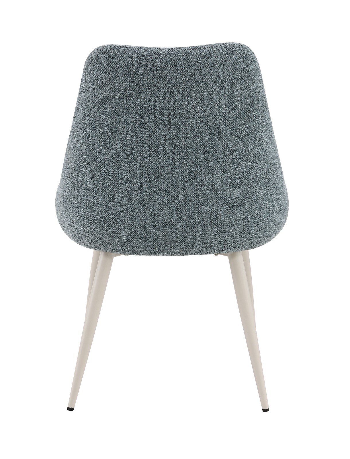 Laela Light Blue Boucle & Bone White Table Side Chair