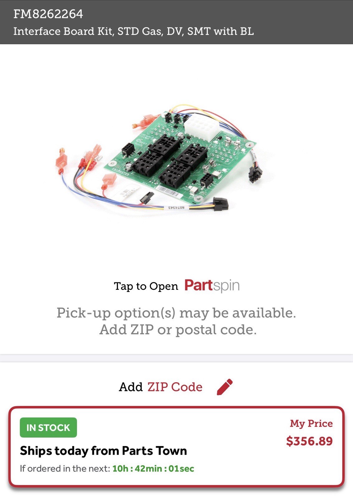 Frymaster 8262264 Interface Board Kit Control Component for Deep Fryer