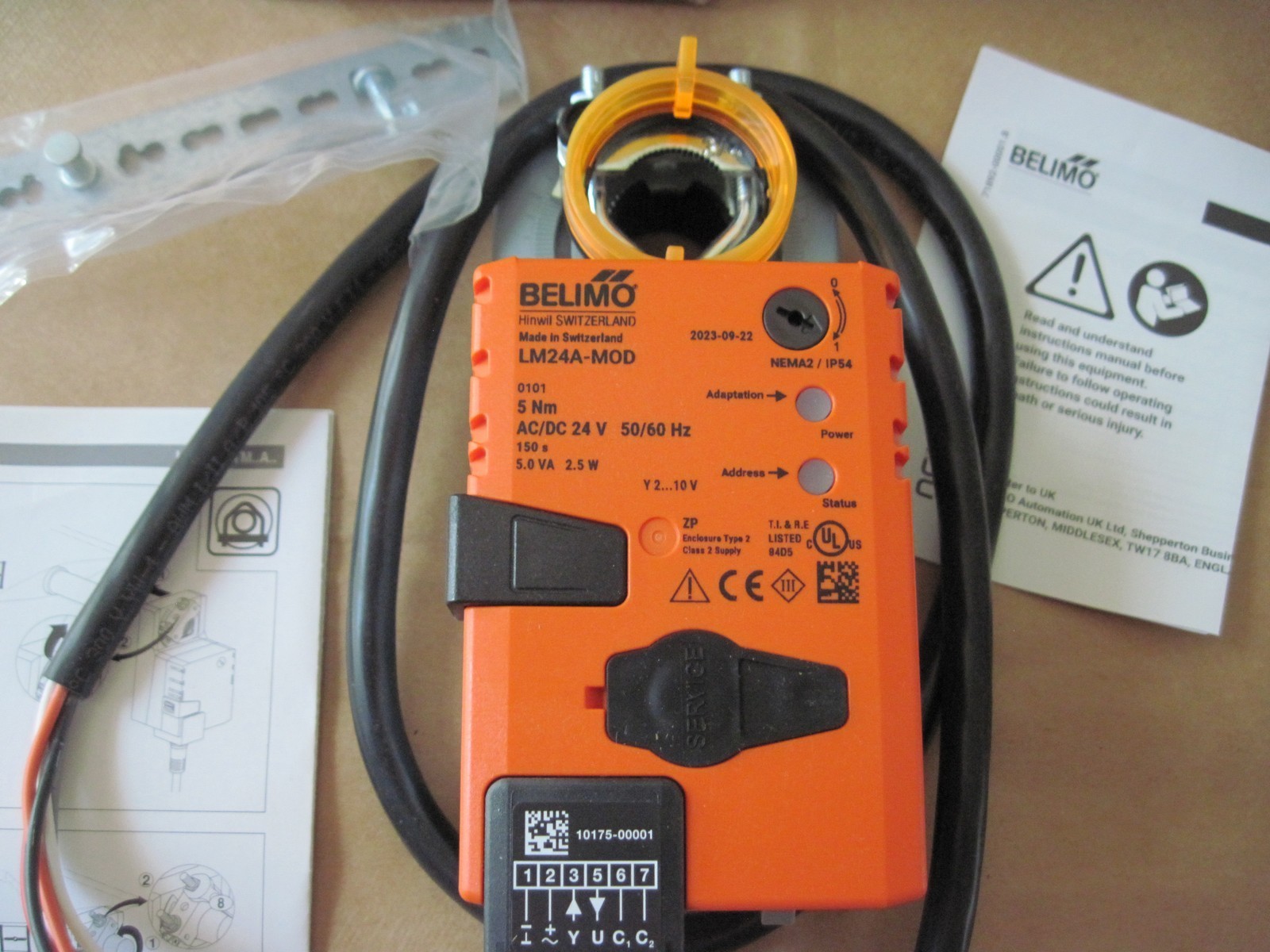 Belimo LM24A-MOD Damper Actuator, Non Fail-Safe (Non Spring Return), 24V AC/DC