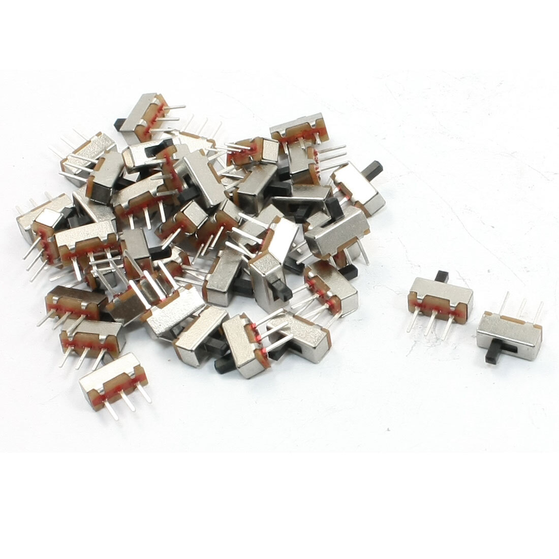 42pcs SPDT 2 Position 3 Terminals Horizontal Sliding Switch 250V 3A