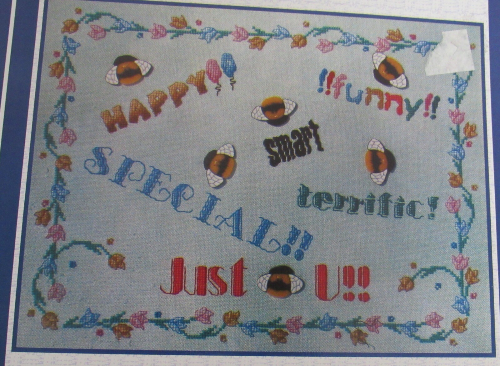 Cross Stitch JUST BEE U by X's & Oh's Pattern New
