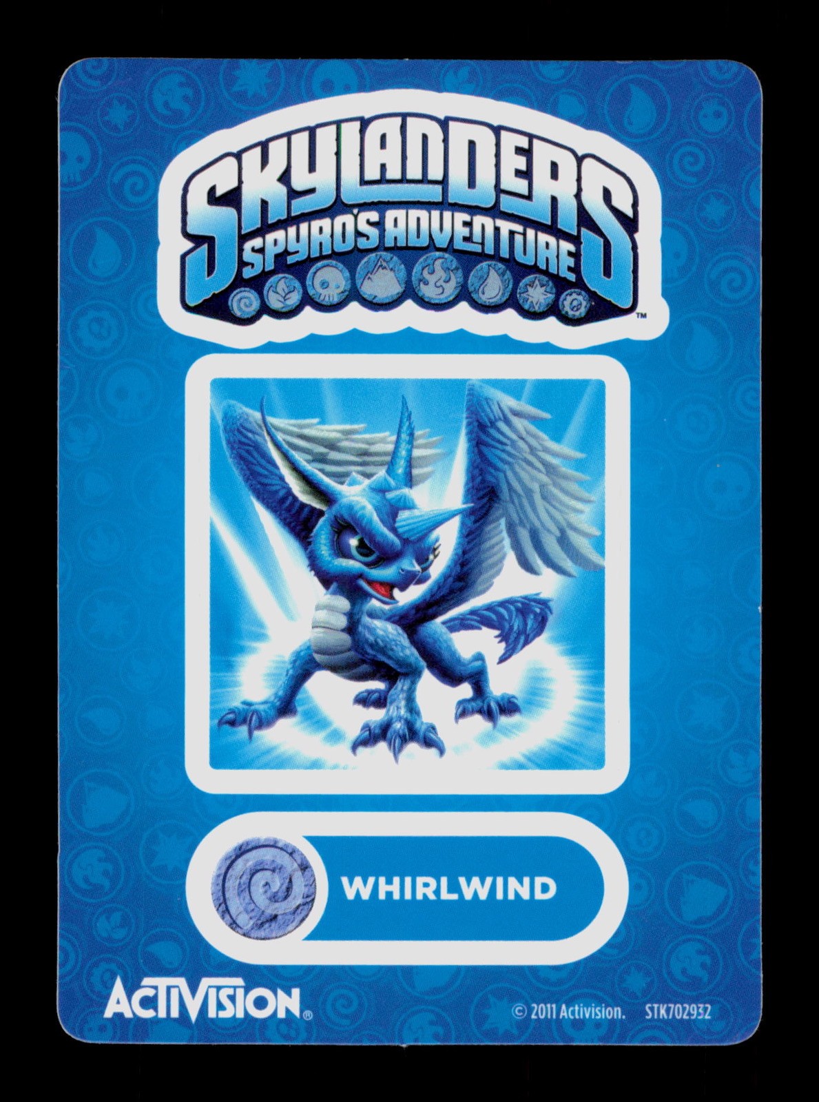 Whirlwind Skylanders Spyros Adventure 2011 Activision Sticker