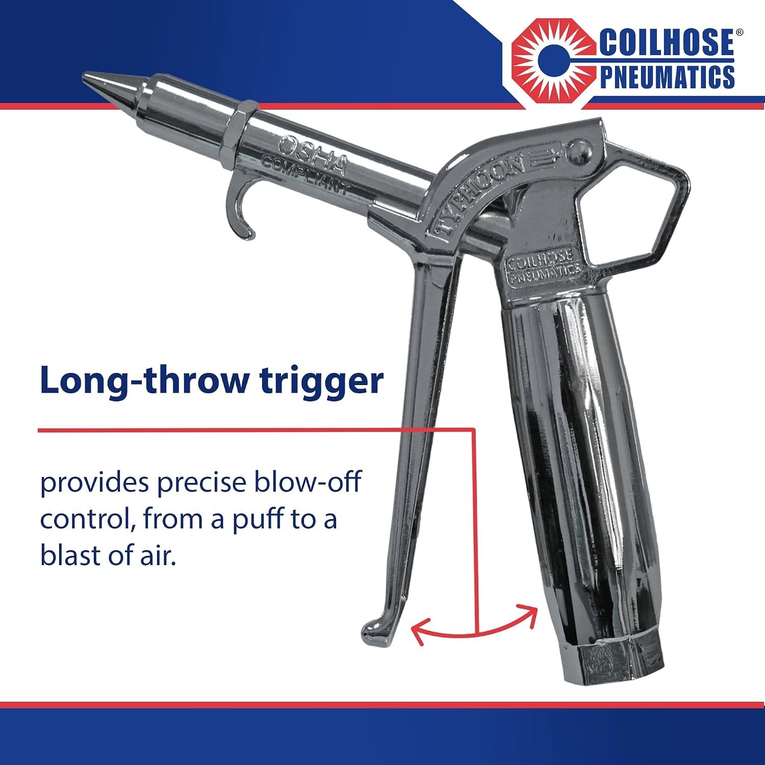 Typhoon Pro High Volume Gun - 34 CFM, 2.1 lbf. Thrust