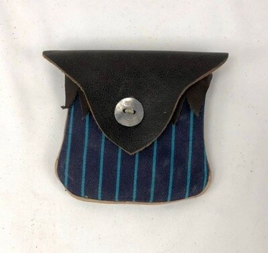 Canvas and Leather Ball Pouch
